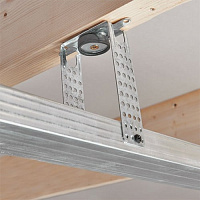 Подвес прямой антивибрационный KNAUF, ребра 12 см, длина 30 см