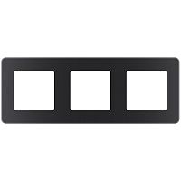 Рамка Legrand INSPIRIA 3-постовая, антрацит