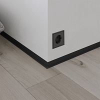 Микроплинтус L щелевой Profiling 2,7 м черный матовый (7 пружин в комплекте)