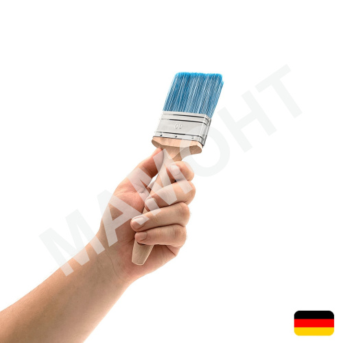 Кисть плоская Solid Pro L, сине-белая, 60 мм МАМОНТ (INS-MMNT-1095)