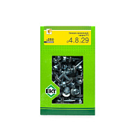 Саморез 4.8 x 29 мм кровельный со сверлом PT1 и резиновой прокладкой, цинк, 250 шт. ЕКТ