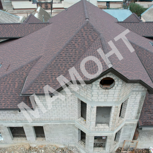 Ламинированная гибкая черепица Docke PIE DRAGON PREMIUM зрелый каштан, 2,38 м2