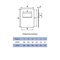 Площадка торцевая для плоских каналов горизонтальная ERA