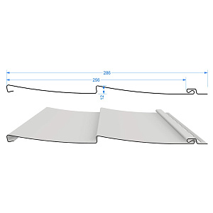 Сайдинг Docke STANDARD D5C 3 м, голубика
