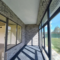 Декоративное покрытие АМК, цвет 241 (темно-серый), имитация кирпича
