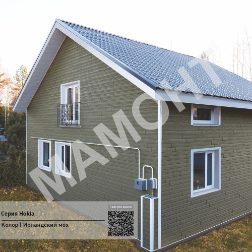 Фасадная панель Ю-Пласт Hokla КОЛОР Ирландский мох - Фото 3