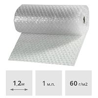 Пленка полиэтиленовая воздушно-пузырьковая бесцветная 1200 мм, (1 пог.м = 1,2 м2)