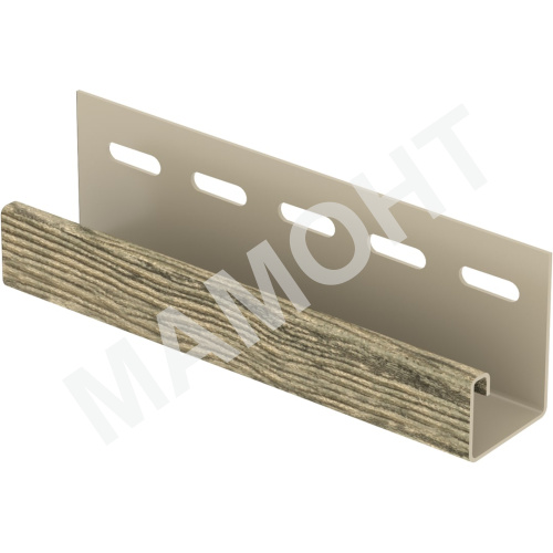 J-планка Ю-Пласт 3 м, Щепа Натуральный орех