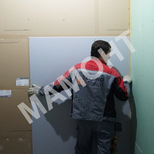 Гипсокартон звукоизоляционный (12,5 мм) ТехноСонус АкустикГипс 120 х 200 см - Фото 6