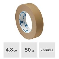 Лента малярная для гладких поверхностей 48 мм х 50 м STORCH Das Braune коричневая