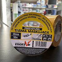 Лента малярная из рисовой бумаги 30 мм x 50 м Motive