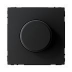 Светорегулятор (диммер) Systeme Electric ARTGALLERY поворотно-нажимной, LED, RC, 400Вт, карбон