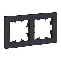 Рамка Systeme Electric ATLASDESIGN 2-постовая, карбон