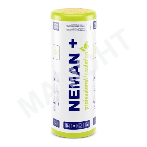 Утеплитель из стекловолокна 5 см НЕМАН+ М-11 Лайт в матах 15 м2