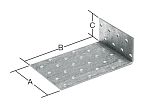 Уголок крепежный анкерный KUL 80 x 120 x 40 мм, металл 2,0 мм STARFIX (SMP-80556-1)