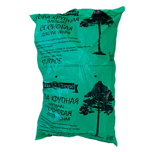 Кора мульча сосновая крупная декоративная Elitte Terre, 50 л