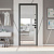Дверь УЛЬТИМА Зеркало Черная шагрень / Вайт с лаком Промет - Превью 2