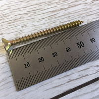 Шуруп универсальный желтый 5.0 х 60 мм МАМОНТ (50 шт.)