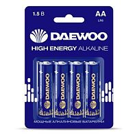 Батарейка AA LR6 1,5V alkaline 4 шт. DAEWOO HIGH ENERGY (5030329)