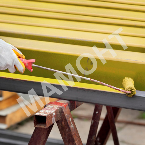 Грунт-эмаль по ржавчине MAV BELAKOR 15 желтая матовая - Фото 2