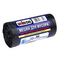 Мешки для мусора 30 л черные UNIBOB (рулон 50 шт.)