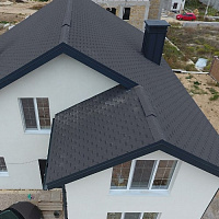 Гибкая черепица Docke PIE EURASIA шестигранник серый, 3 м2