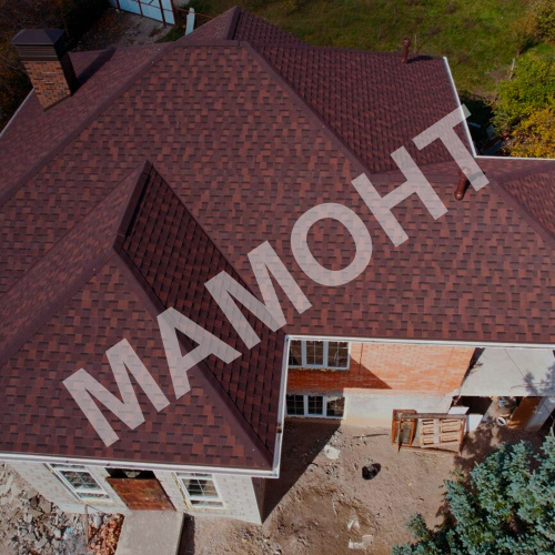 Гибкая черепица Docke PIE PREMIUM Генуя зрелый каштан, 3 м2