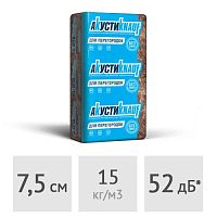 Теплозвукоизоляция 7,5 см для перегородок АкустиKNAUF, 9 м2