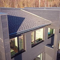 Гибкая черепица многослойная ТЕХНОНИКОЛЬ SHINGLAS Фазенда Серый, 2,6 м2