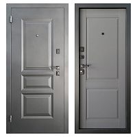Дверь АРКТИК КЛАССИКА Муар черный / Графит нубук Промет