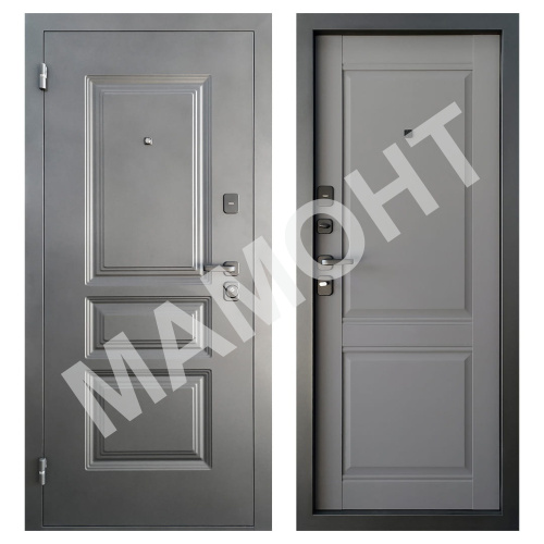 Дверь АРКТИК КЛАССИКА Муар черный / Графит нубук Промет