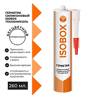 Герметик силиконовый универсальный ISOBOX ТЕХНОНИКОЛЬ, бесцветный, 260 мл
