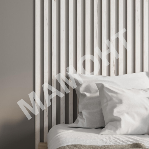 Интерьерная рейка МДФ STELLA Бриона Дуб Санремо Белый 16 x 40 x 2700 мм - Фото 3