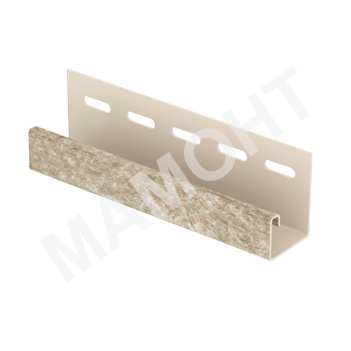 J-планка Ю-Пласт 3 м, Кварцит Светло-бежевый