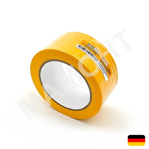 Лента малярная ПВХ желтая рифленая 50 мм x 33 м, UV14 МАМОНТ
