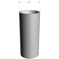 Труба Docke Lux ПВХ 100 мм х 1,5 м, графит