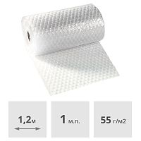 Пленка полиэтиленовая воздушно-пузырьковая бесцветная 1200 мм, (1 пог.м = 1,2 м2)