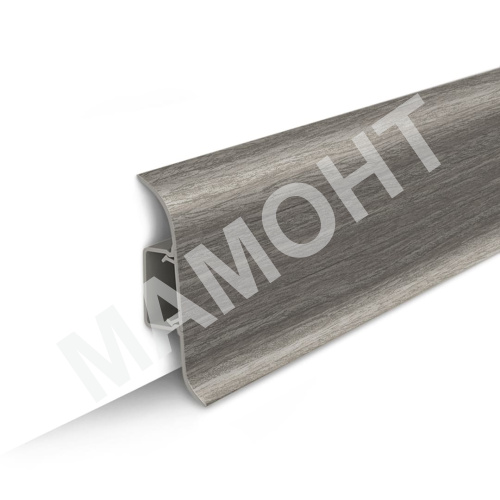 Плинтус напольный Ideal Классик 296 Орех серый