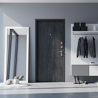 Дверь ТИТАН Антеро Антрацит / Дуб шале-графит Промет