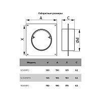 Соединитель для круглых каналов с пластиной и обратным клапаном ERA