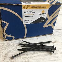 Саморез 4.2*90 мм для монтажа ГКЛ к дереву 250 шт. МАМОНТ