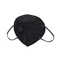 Респиратор с клапаном выдоха KN95 FFP2 черный