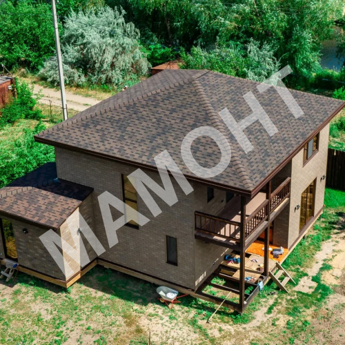 Гибкая черепица ТЕХНОНИКОЛЬ Финская Аккорд Коричневый, 3 м2