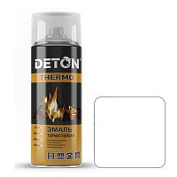 Эмаль аэрозоль термостойкая DETON THERMO белая, 520 мл