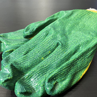 Перчатки х/б с латексным покрытием (двойной облив) 13 класс