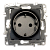 Розетка Legrand ETIKA с заземлением, антрацит - Превью