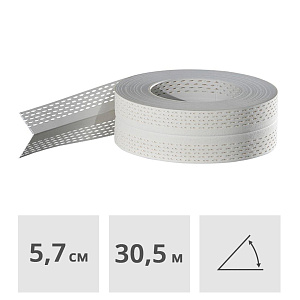 Лента "американка" перфорированная UNO BEAD 222 (белая), 30,5 м