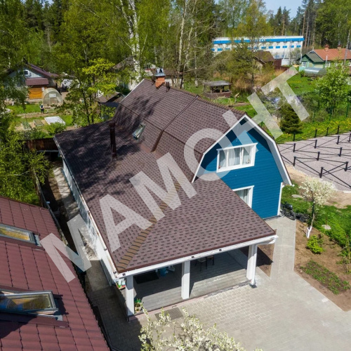 Гибкая черепица многослойная ТЕХНОНИКОЛЬ SHINGLAS Фазенда Коричневый, 2,6 м2