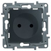Розетка Legrand ETIKA, антрацит