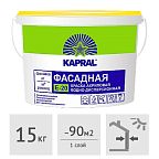 Краска фасадная акриловая Kapral Е-20, 15 кг